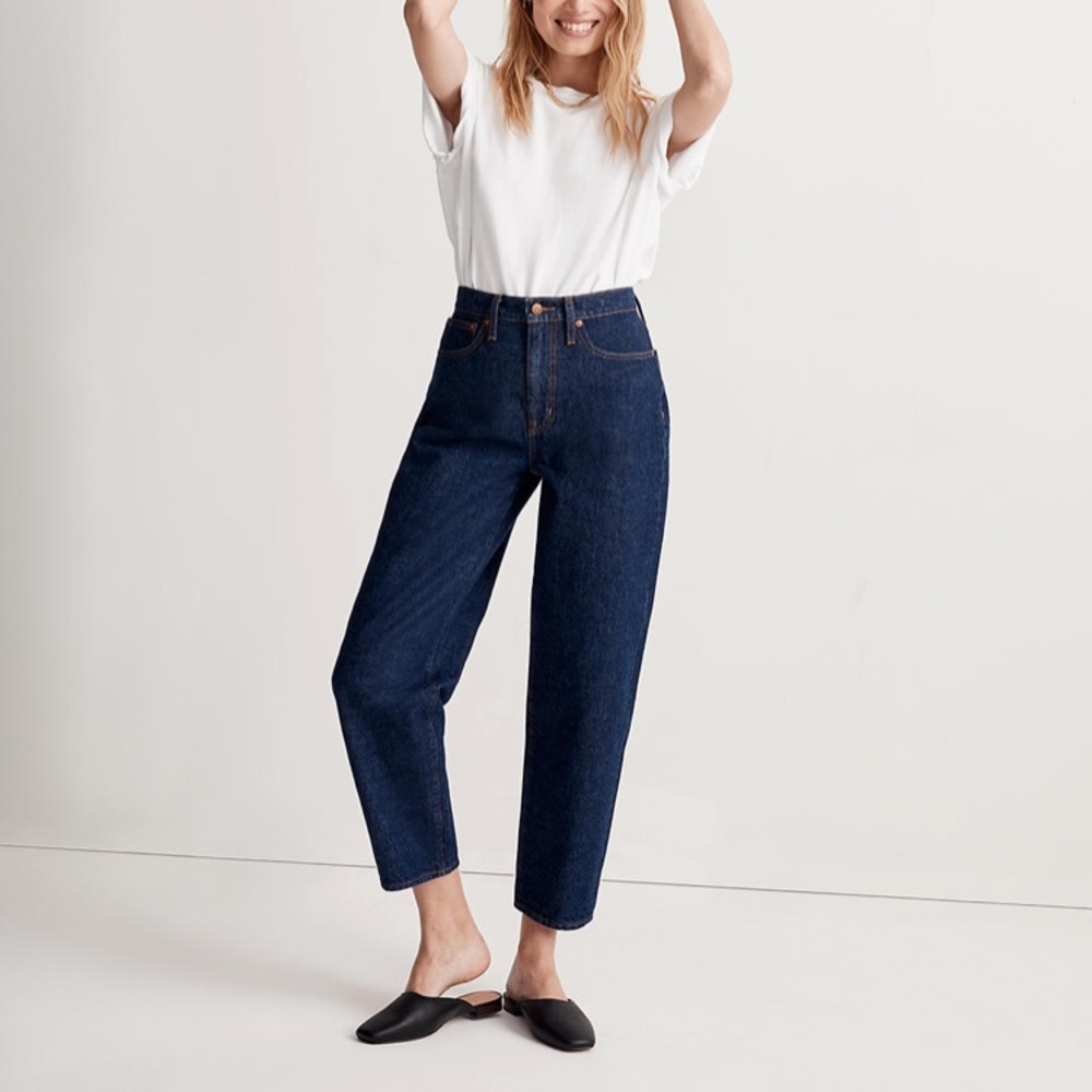 Madewell Balloon Jeans in Mapleside Wash 28W NWOT
